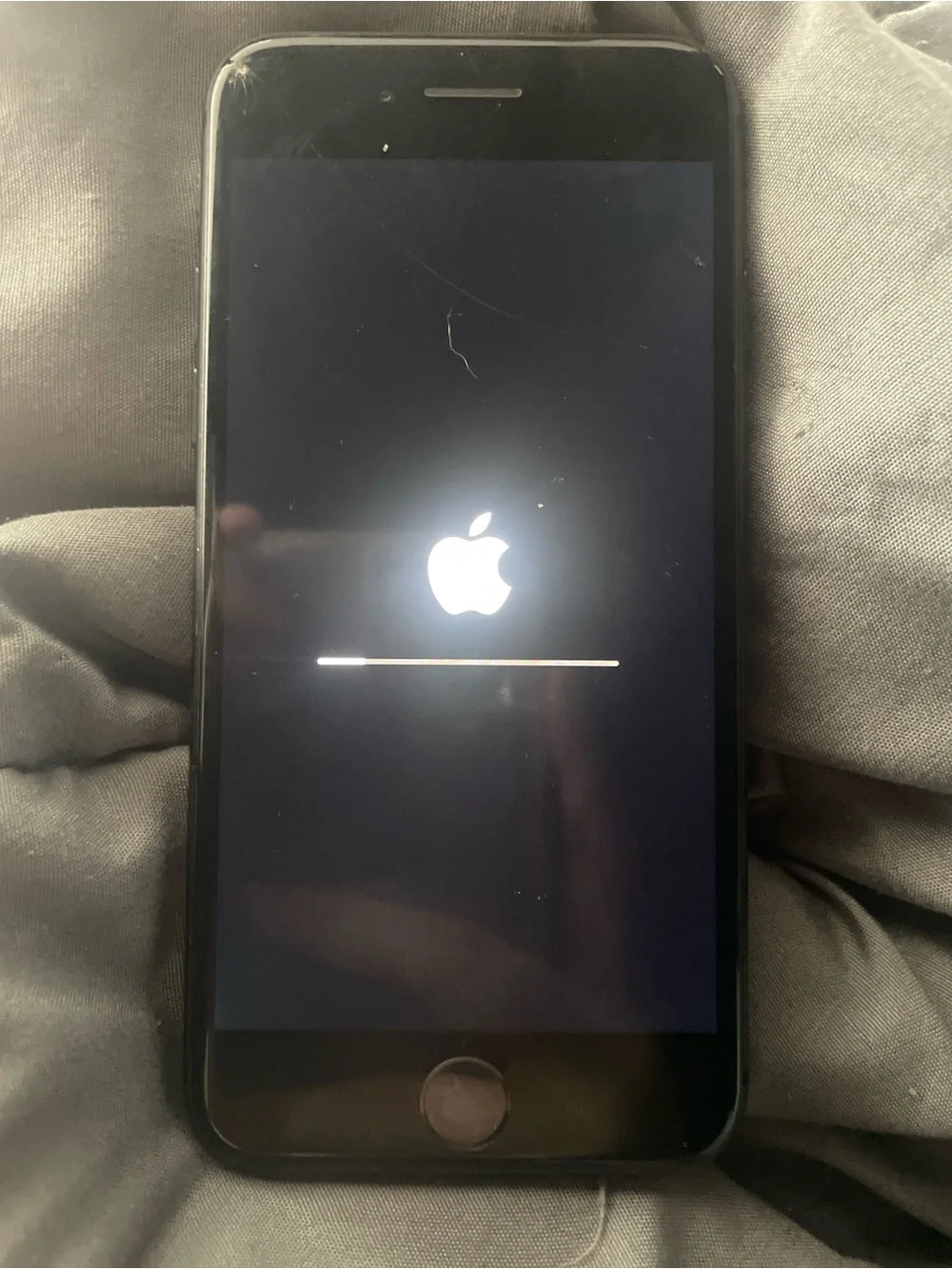 Apple iPhone in Black with Black Front